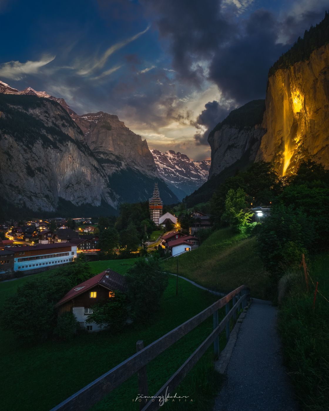 Lauterbrunnen from Fuhren View Point, Switzerland