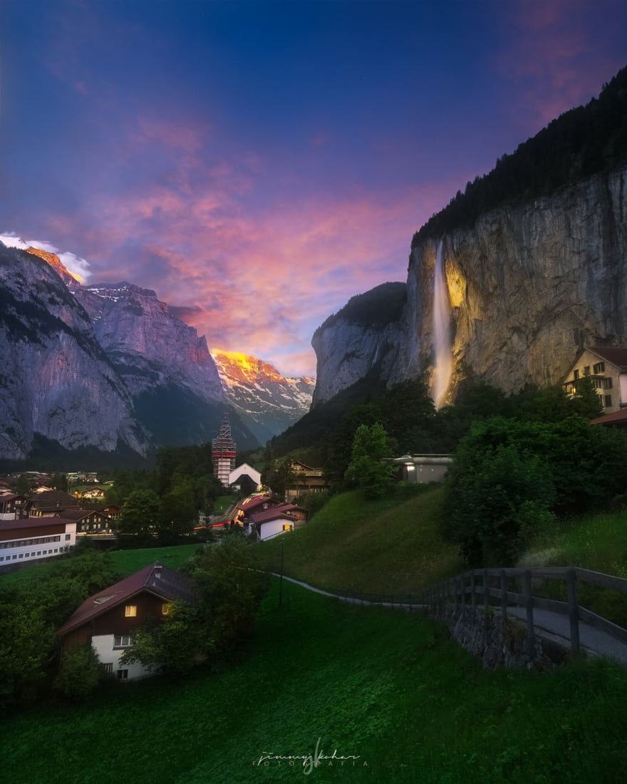 Lauterbrunnen From Fuhren View Point, Switzerland