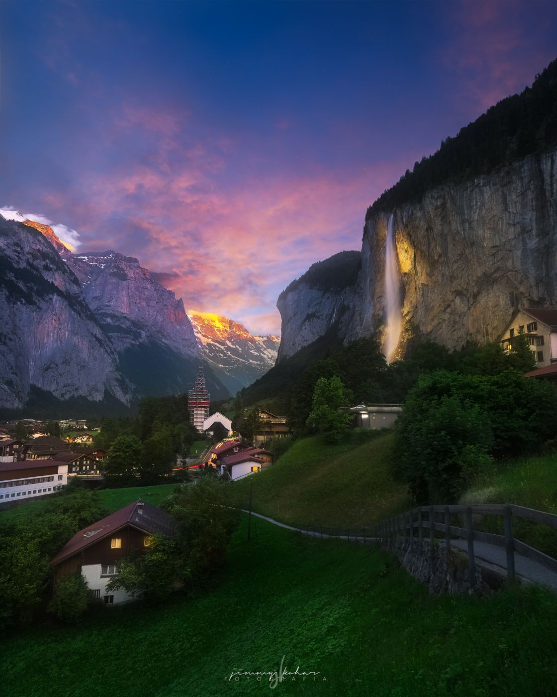 Lauterbrunnen from Fuhren View Point, Switzerland