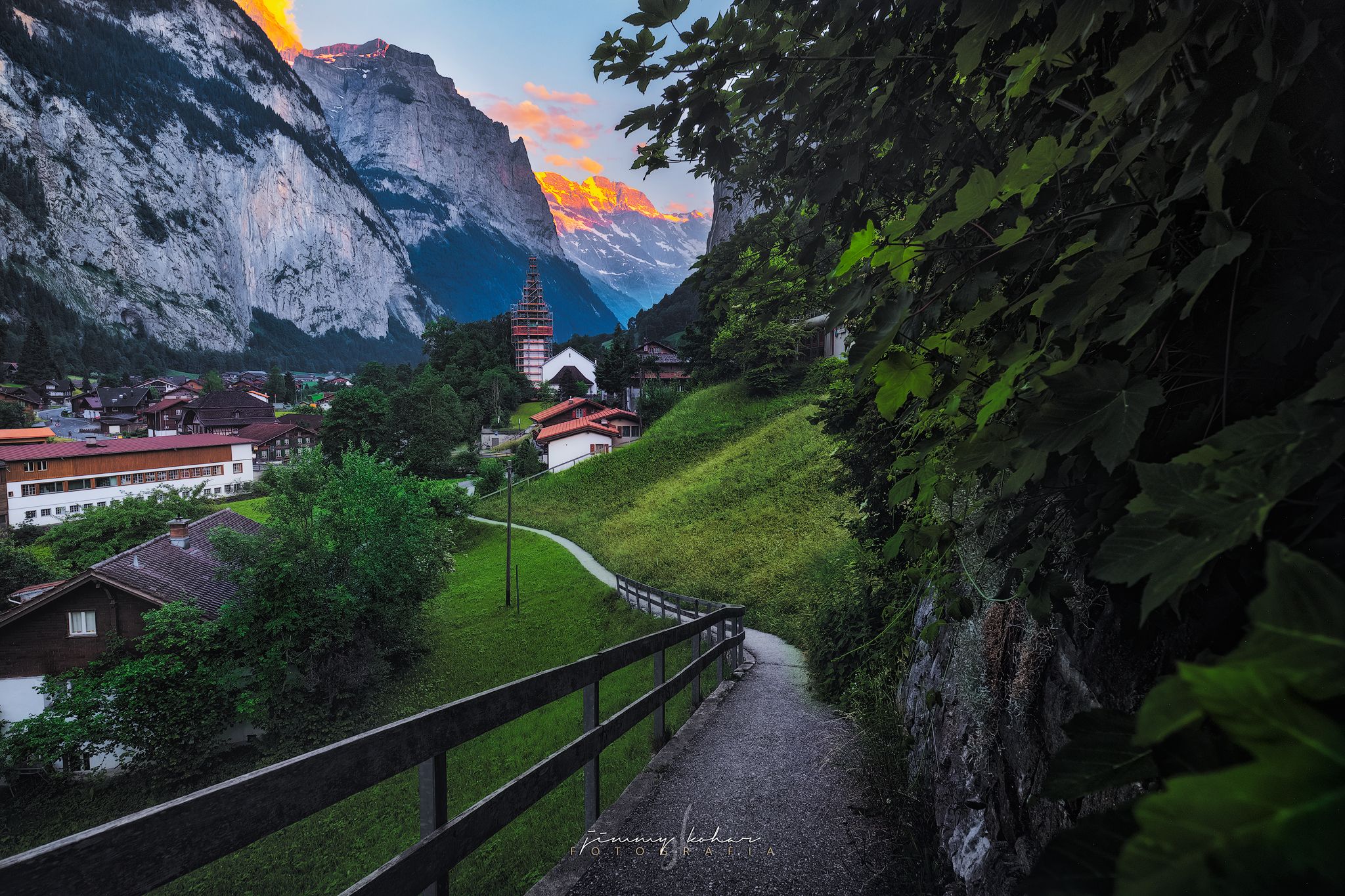 Lauterbrunnen from Fuhren View Point, Switzerland