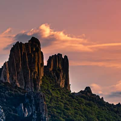 Magic hour at Dentelles de Montmirail, France