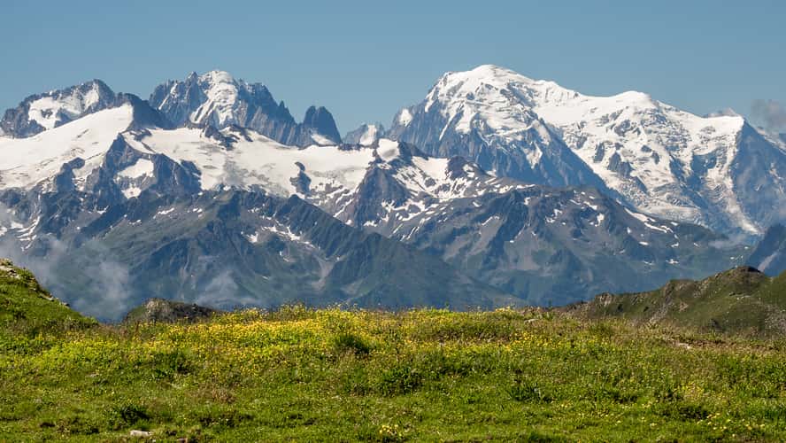 Mont Blanc from Fenestral