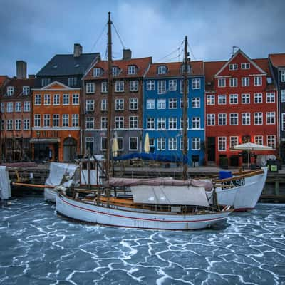 Nyhavn at Night, Denmark