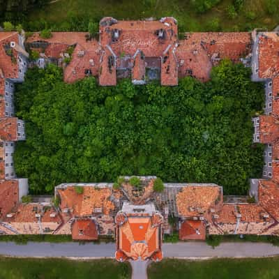 Old abandoned military area in Hajmasker, Hungary