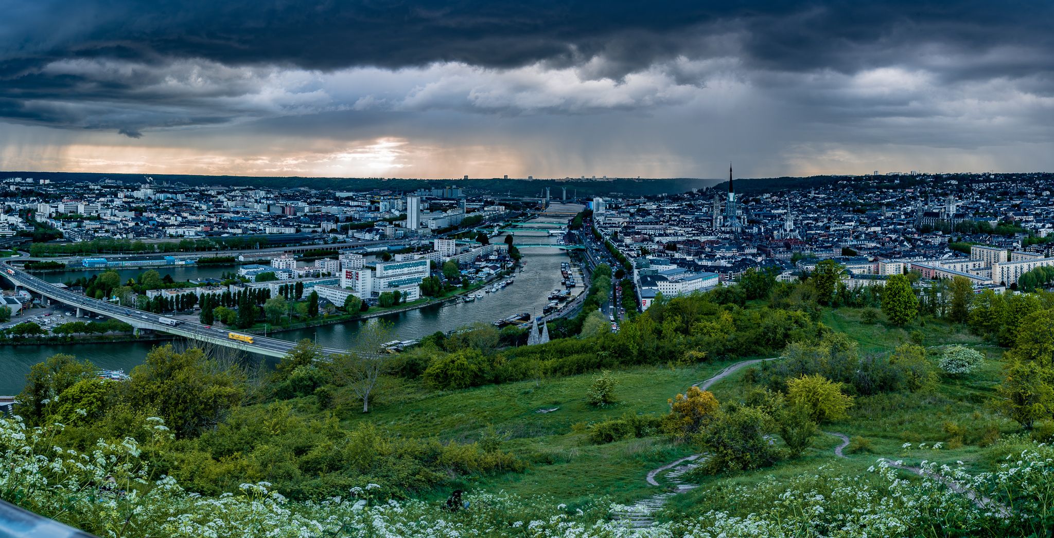Panorama  De La Côte Sainte Catherine, France
