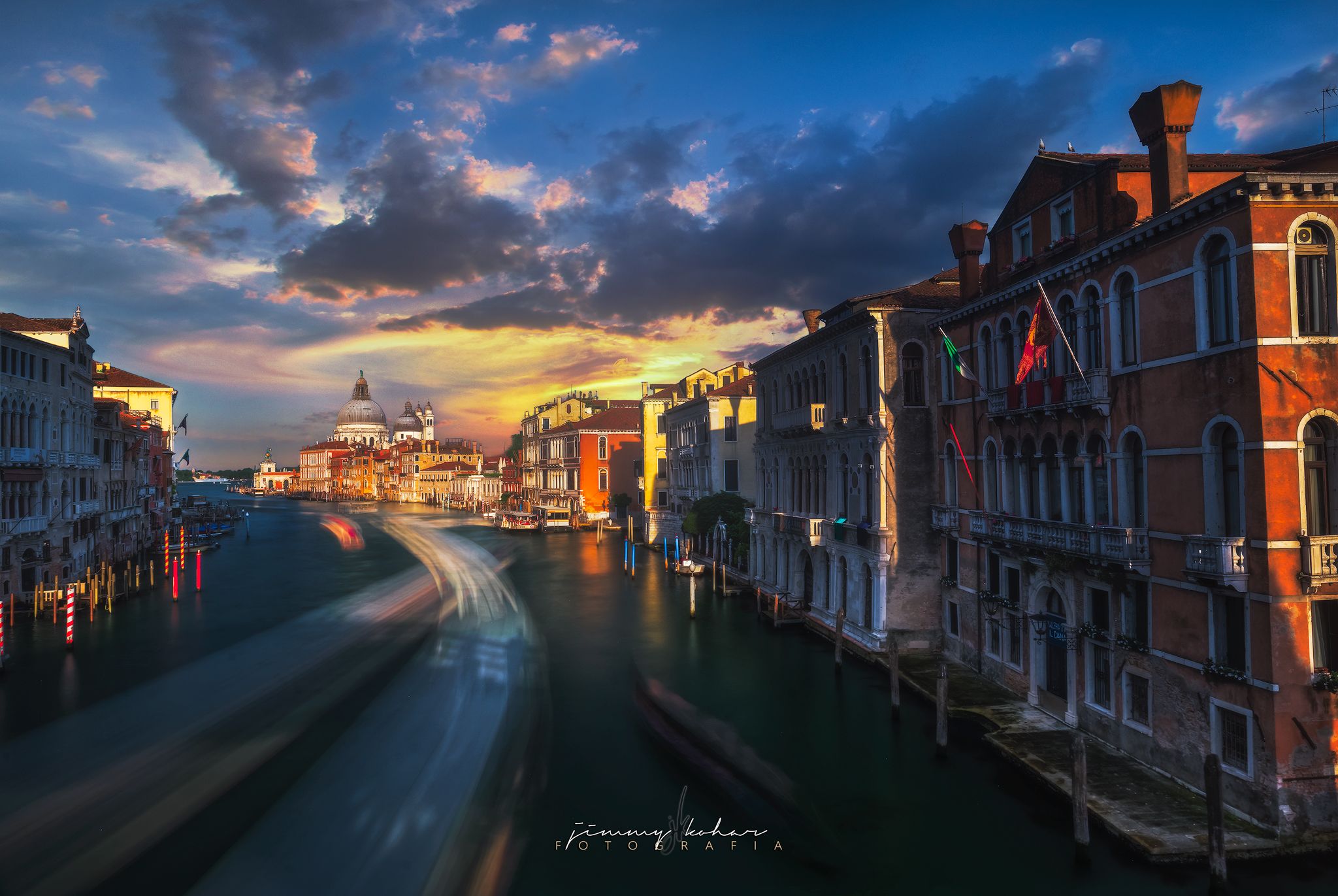 View from Ponte dell'Accademia, Venice, Italy