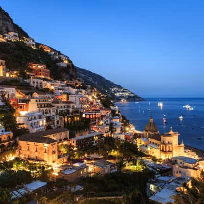 Positano at Night, Italy