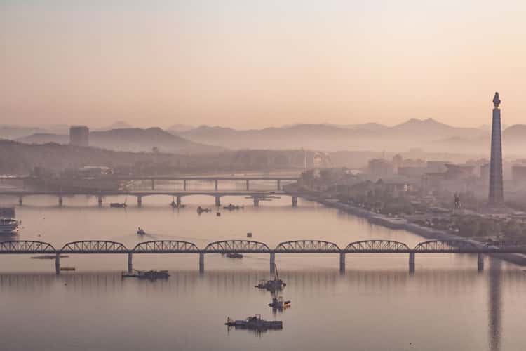 Pyongyang at sunrise