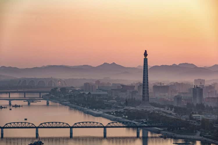 Pyongyang at sunrise