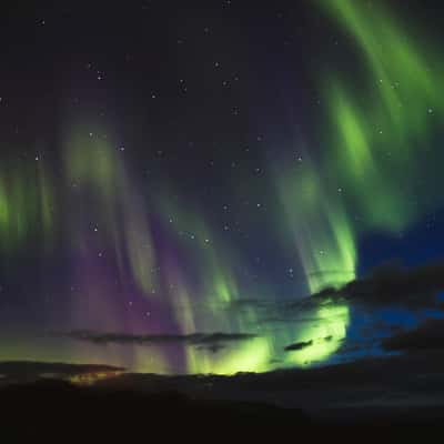 Northern Lights at Ramberg Beach, Lofoten, Norway