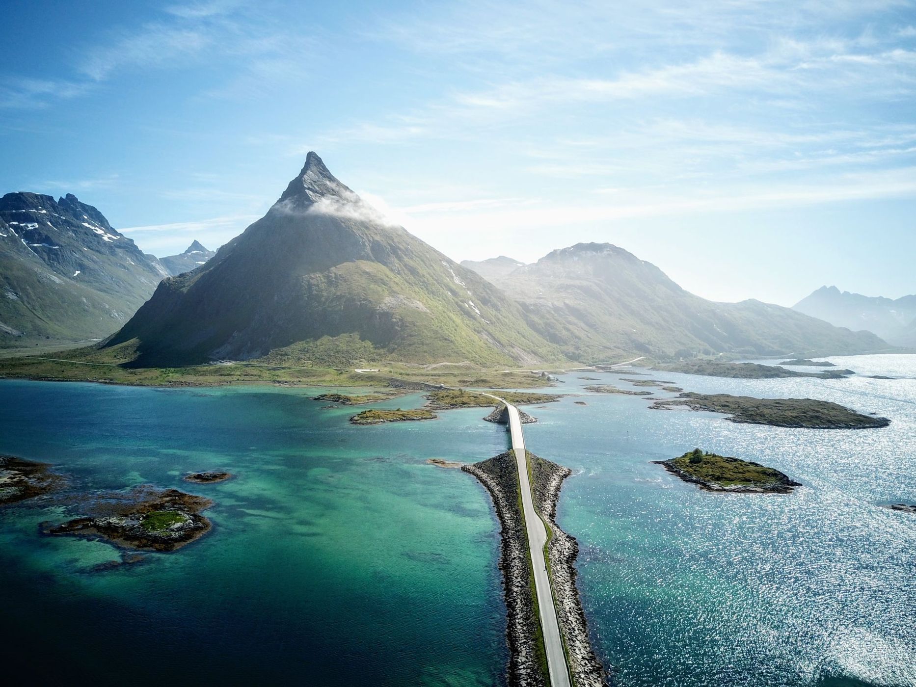 Road to Fredvang, Lofoten, Norway