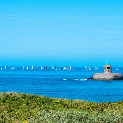 Sailing at St Ouens, Jersey