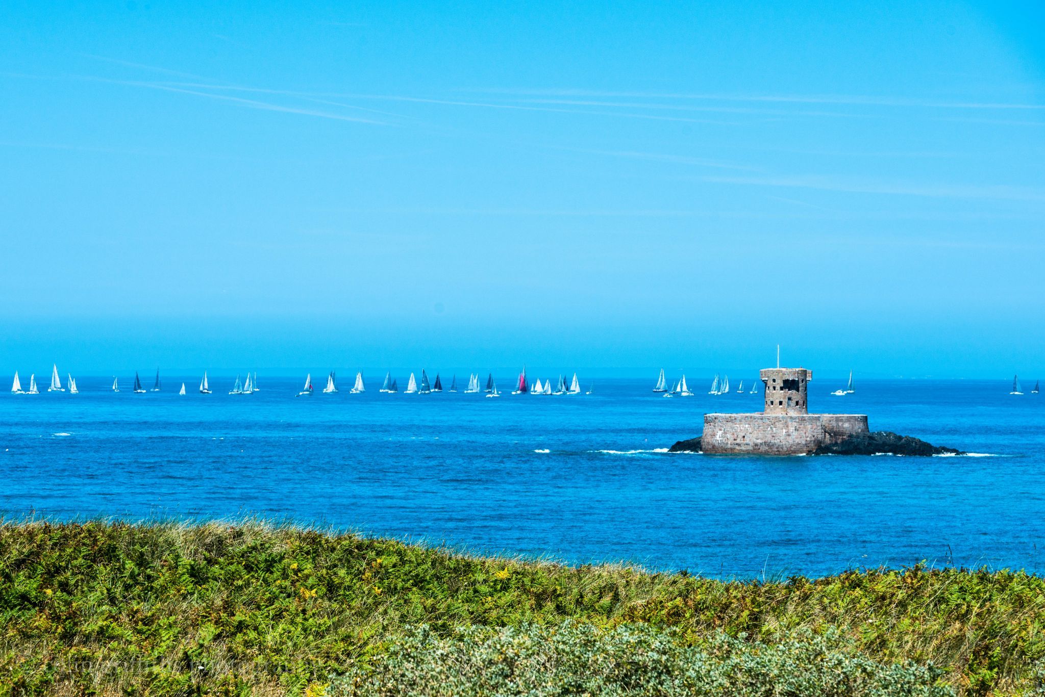 Sailing at St Ouens, Jersey