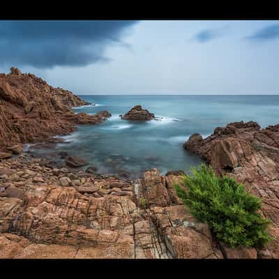 Shoreline at Marina di Gairo, Italy