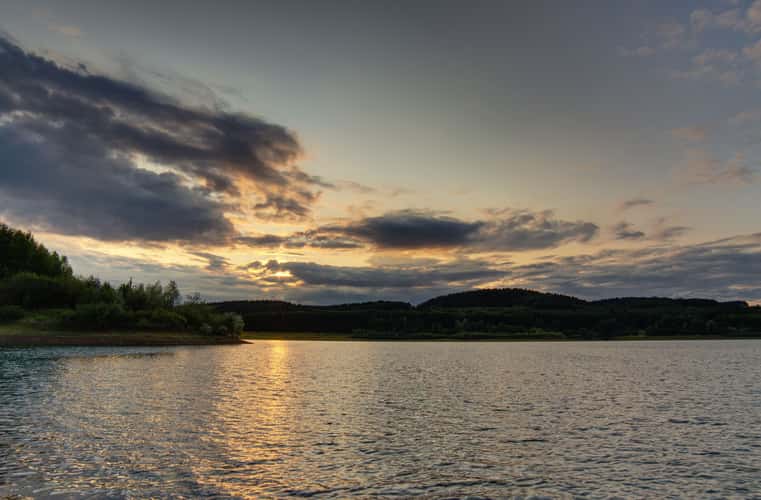 Lunar Eclipse and Sunset Dam
