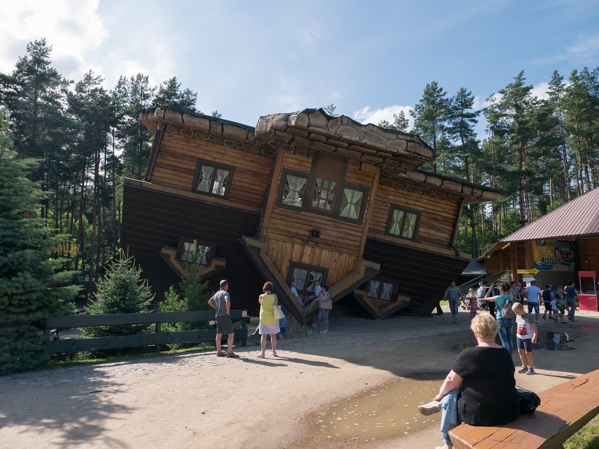 Szymbark, Upside down house, Poland