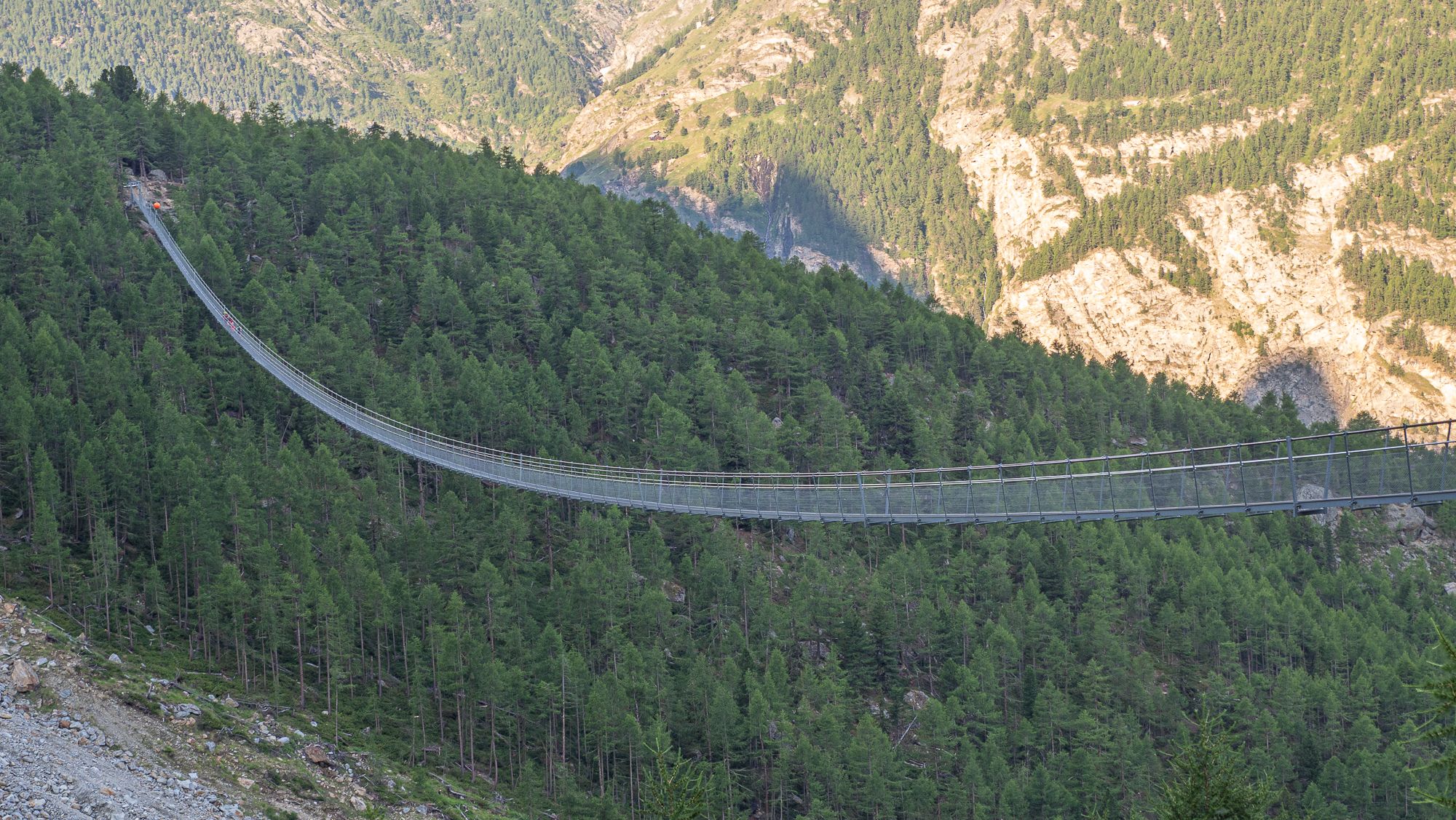 The Charles Kuonen Suspended Bridge, Switzerland