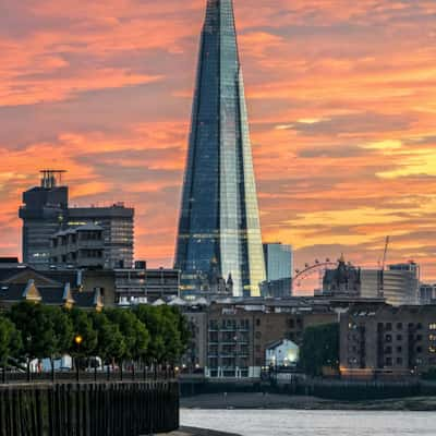 The Shard from Limehouse, Canary Wharf, United Kingdom