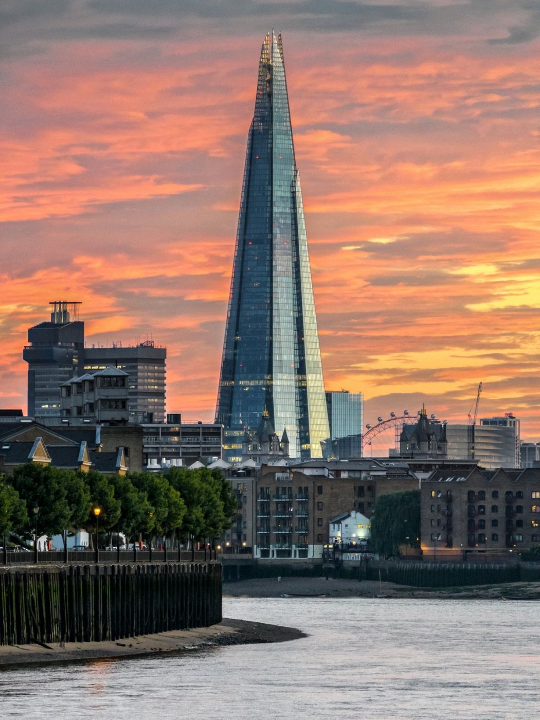 The Shard from Limehouse, Canary Wharf, United Kingdom