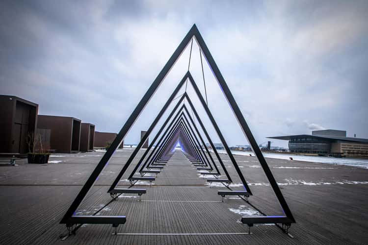 The Wave part of the Light festival, Copenhagen