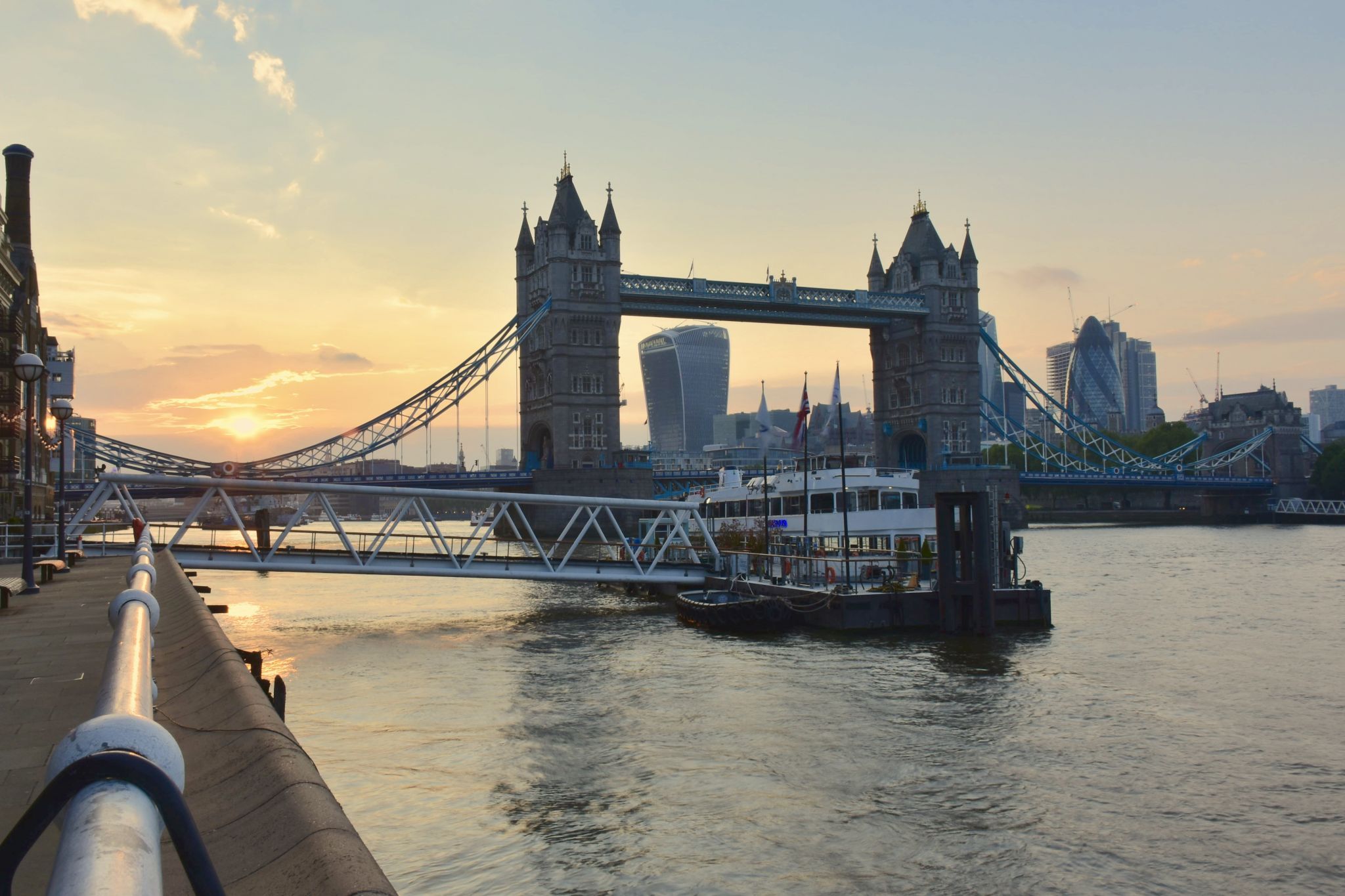 Tower Bridge and The Gherkin, London, United Kingdom