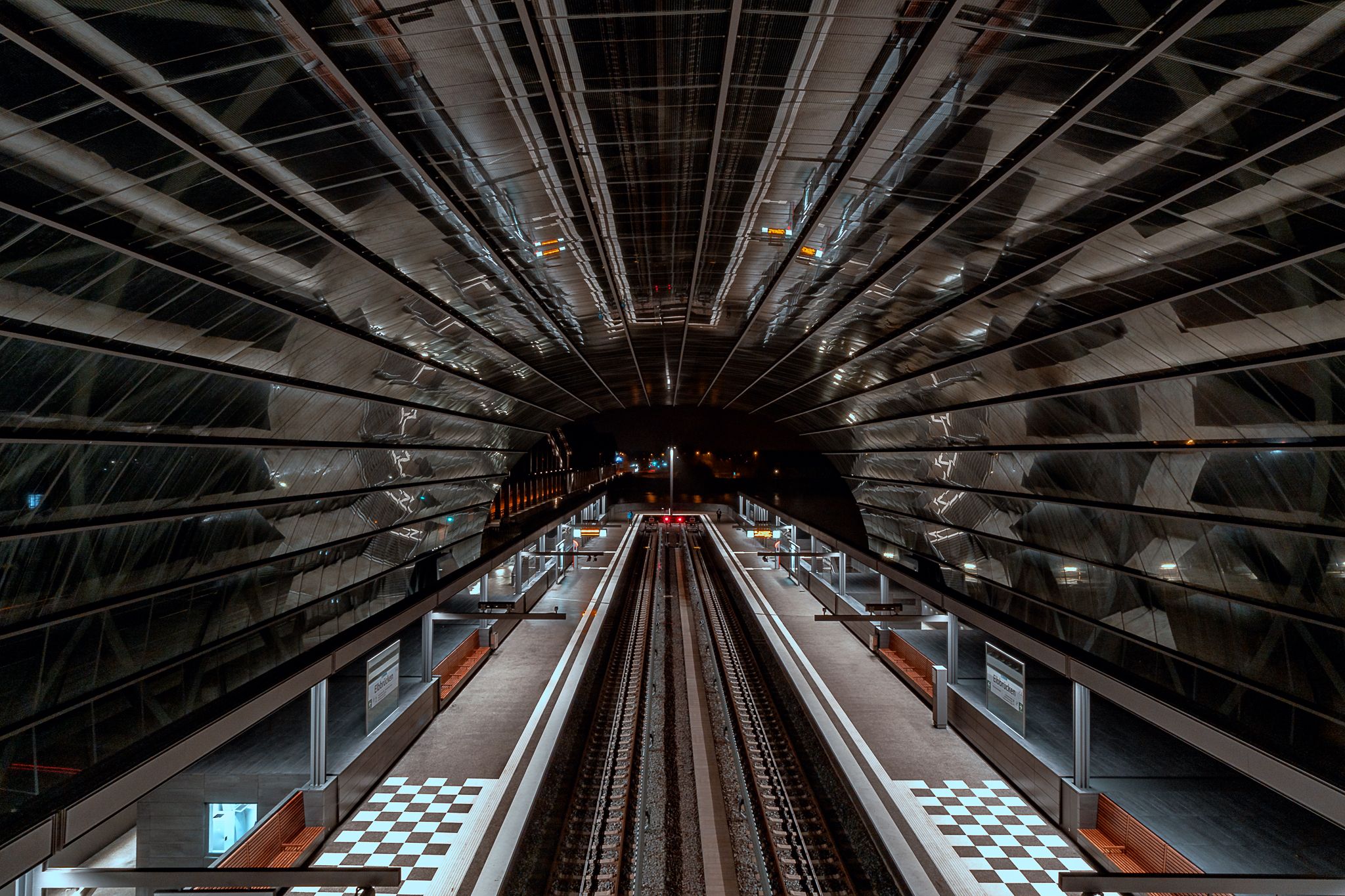 U4 Station Elbbridge, Hamburg, Germany