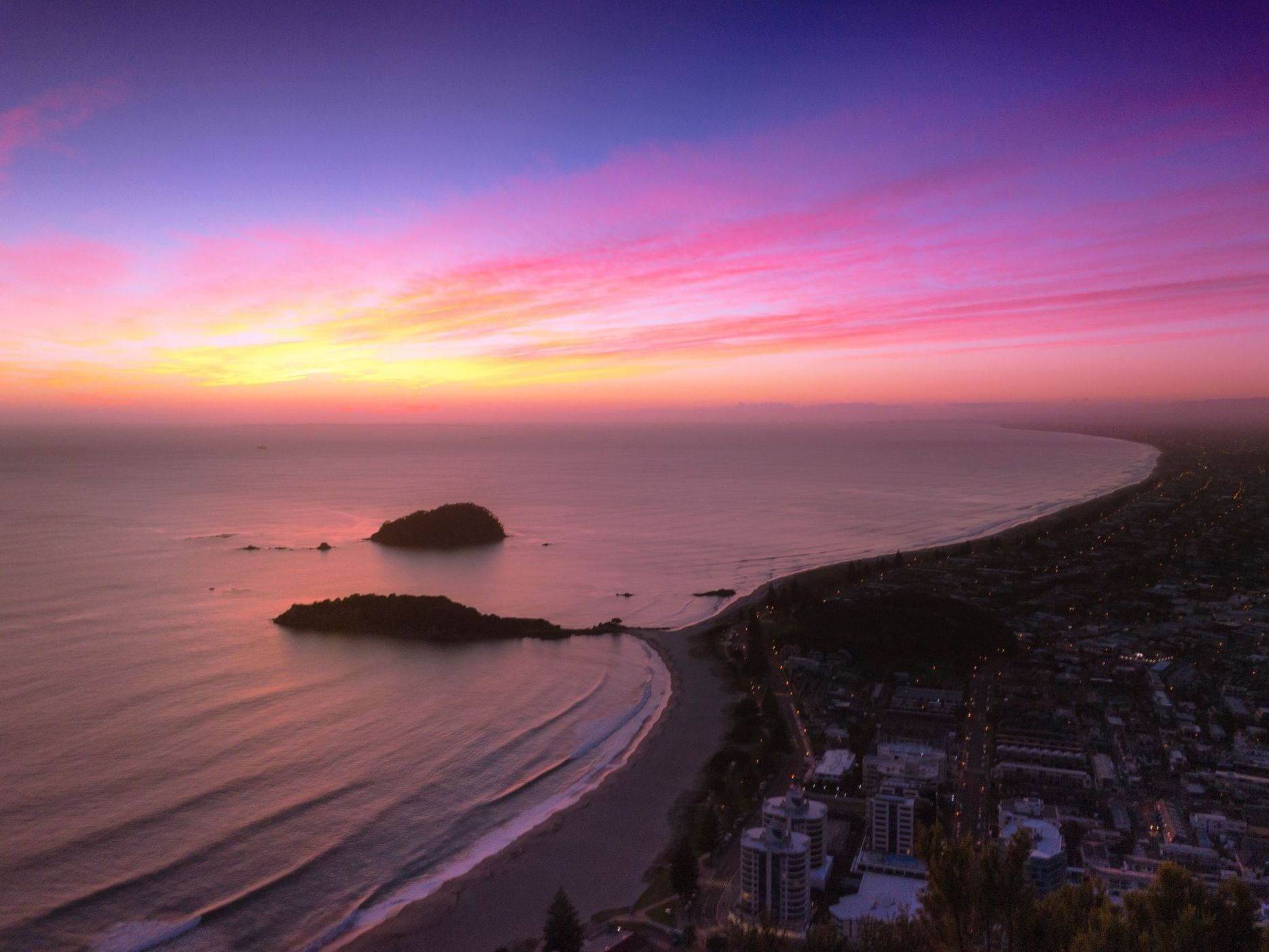 View from Mount Maunganui, New Zealand