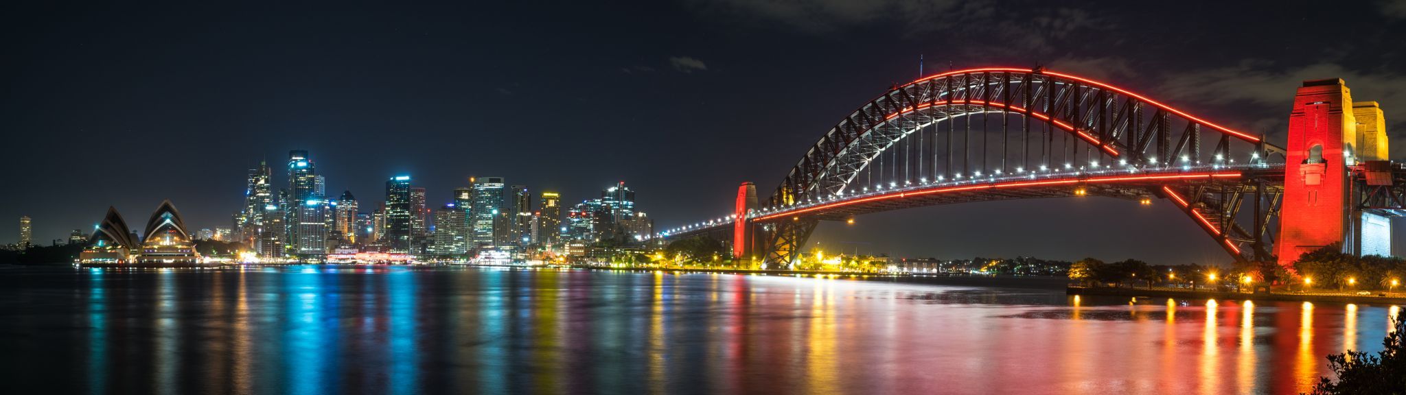 View of Sydney Harbour, Bridge and Opera House, Australia
