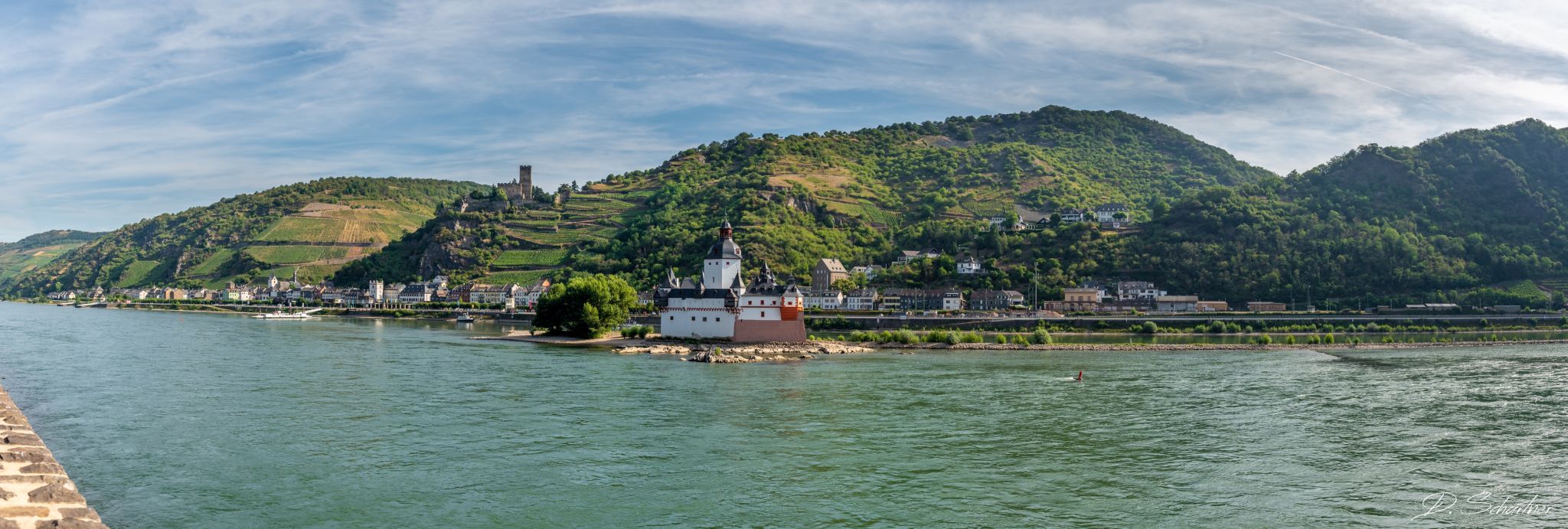 Village Kaub with 2 Castles, Germany