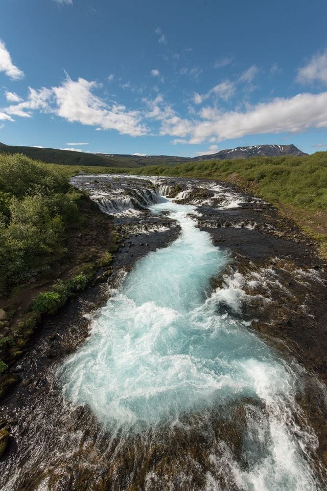 Bruarfoss Waterfall, Iceland