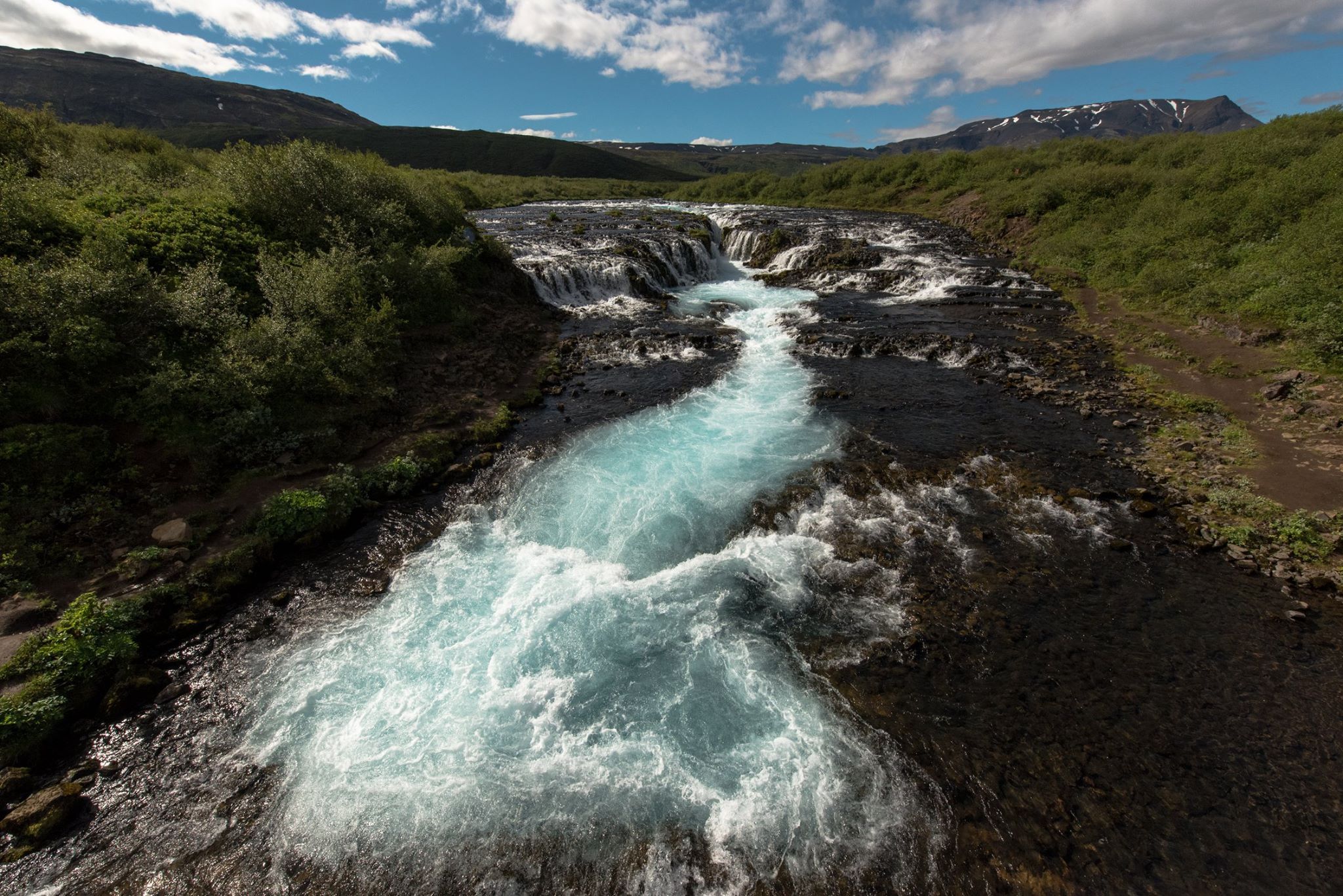 Bruarfoss Waterfall, Iceland