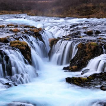 Waterfall Bruarfoss, Iceland