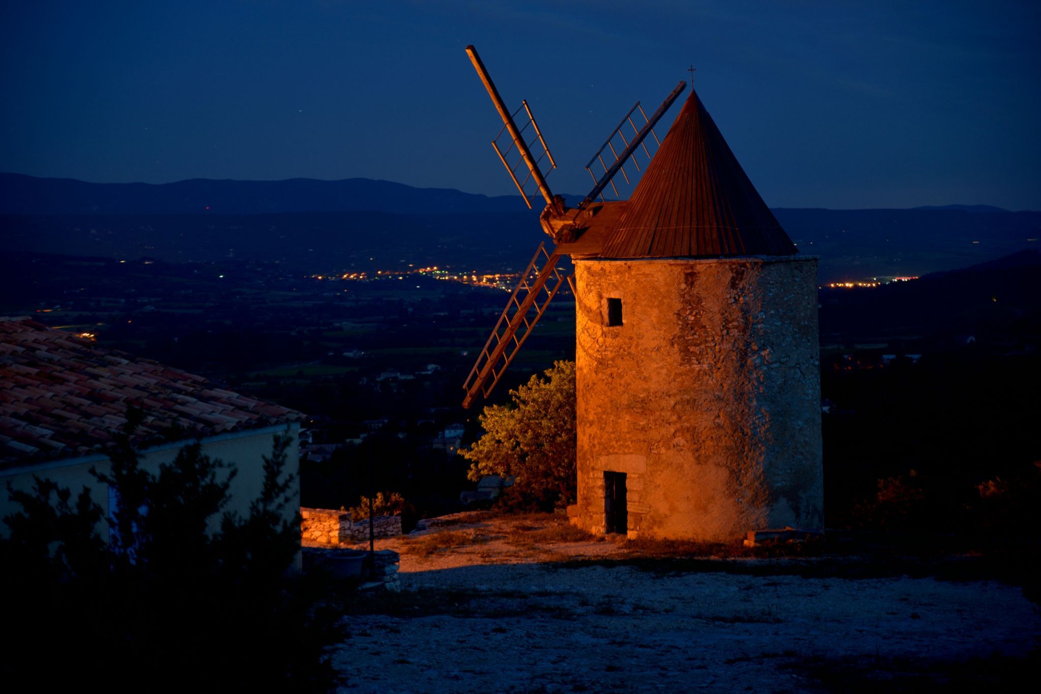 Windmill at Saint-Saturnin-lès-Apt, France