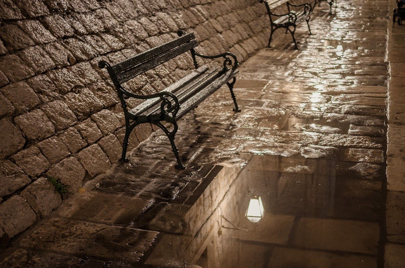 A bench, Dubrovnik, Croatia, Croatia