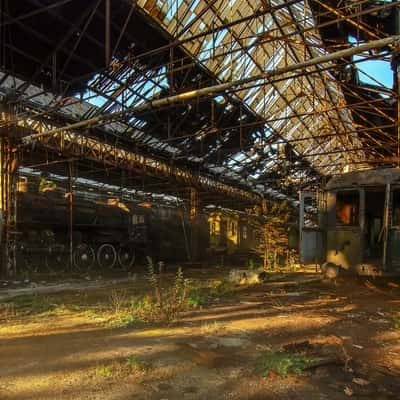 Abandoned train cementery, Hungary