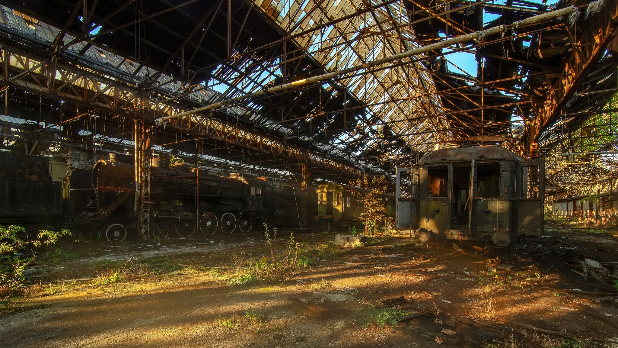 Abandoned train cementery, Hungary
