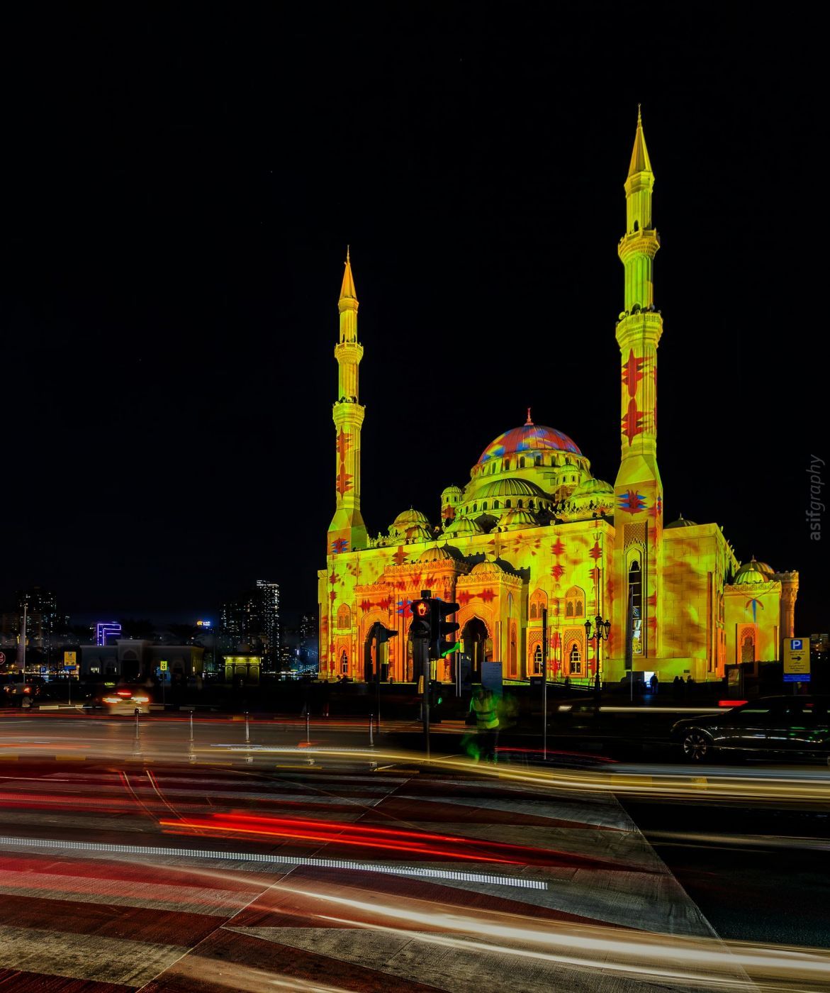 Al Noor Mosque buhaira corniche sharjah, United Arab Emirates