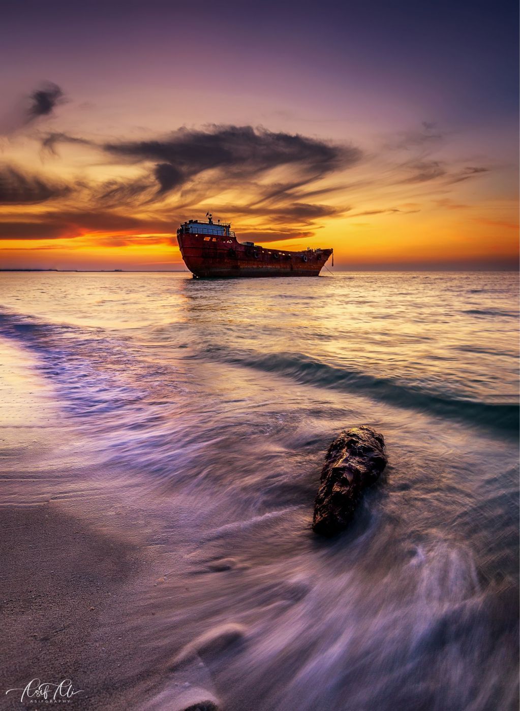 Al Zorah Beach Ajman UAE, United Arab Emirates