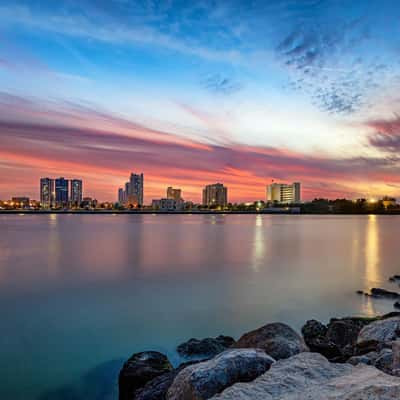 Al Zorah Beach Ajman UAE, United Arab Emirates