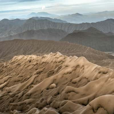 Ash formations in Dukono, Indonesia