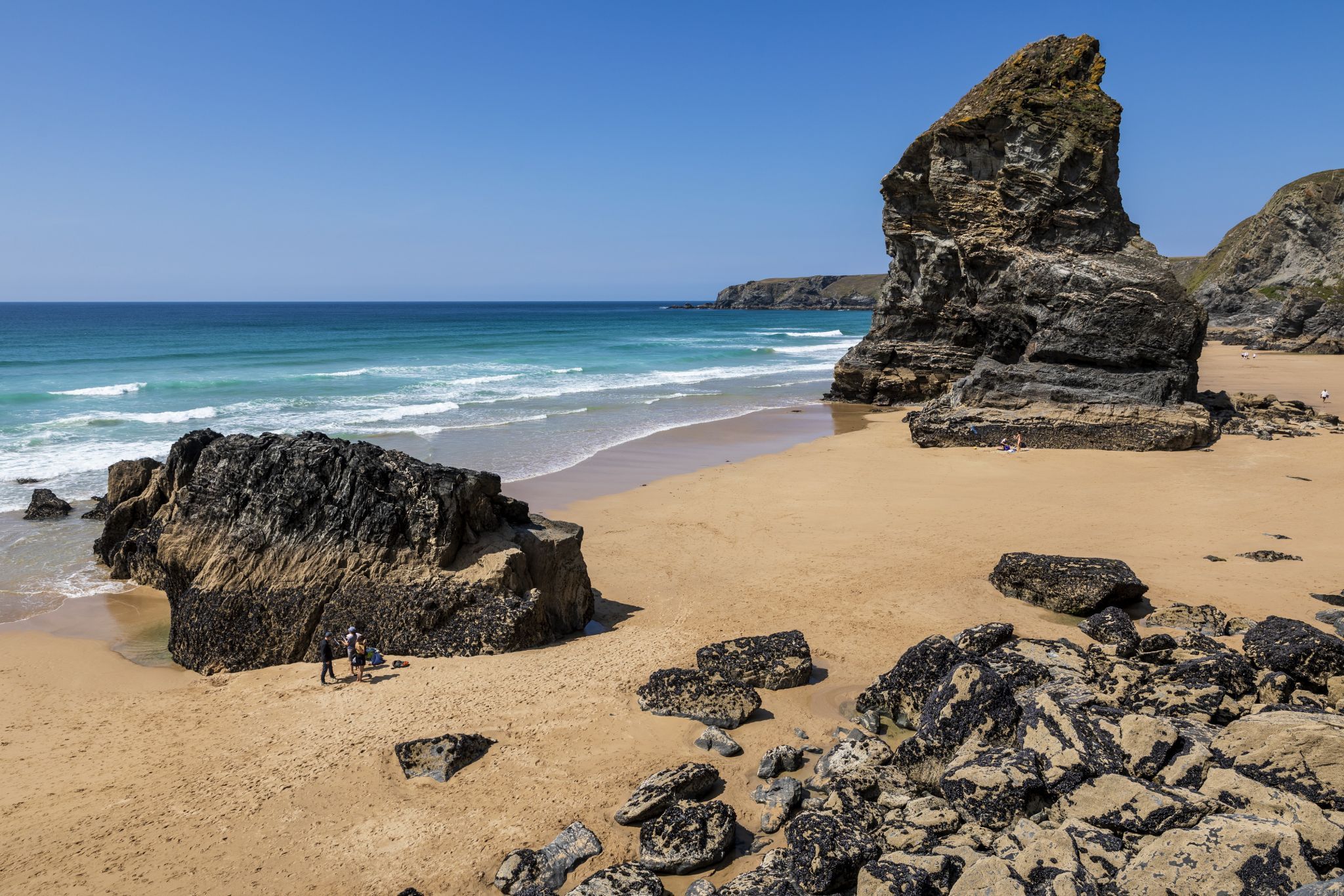 Bedruthan Steps Beach , Cornwall, United Kingdom
