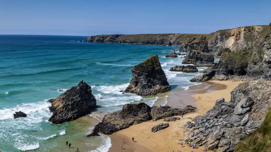 Bedruthan Steps Beach , Cornwall