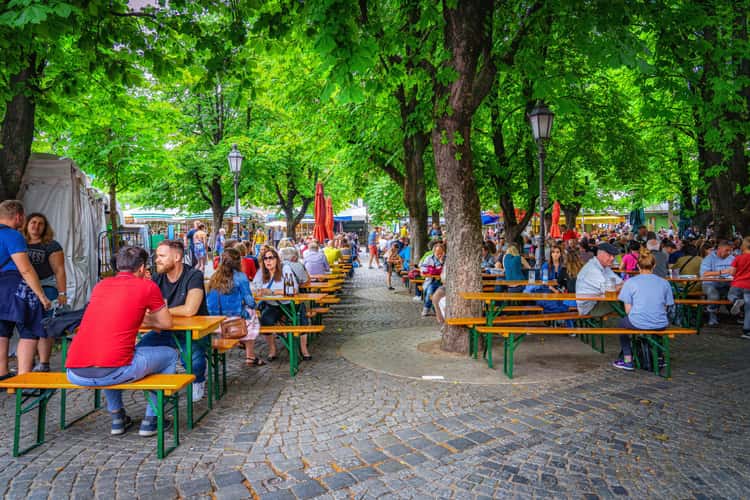 Beer Garden at Viktualienmarkt