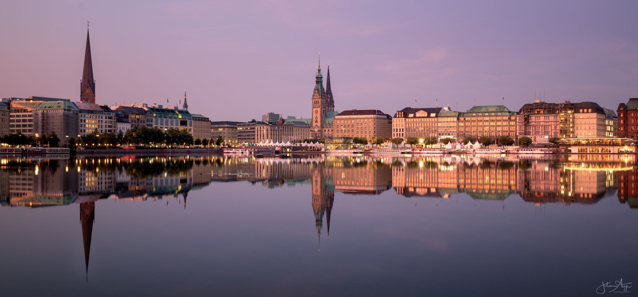 Binnenalster-View, Hamburg, Germany