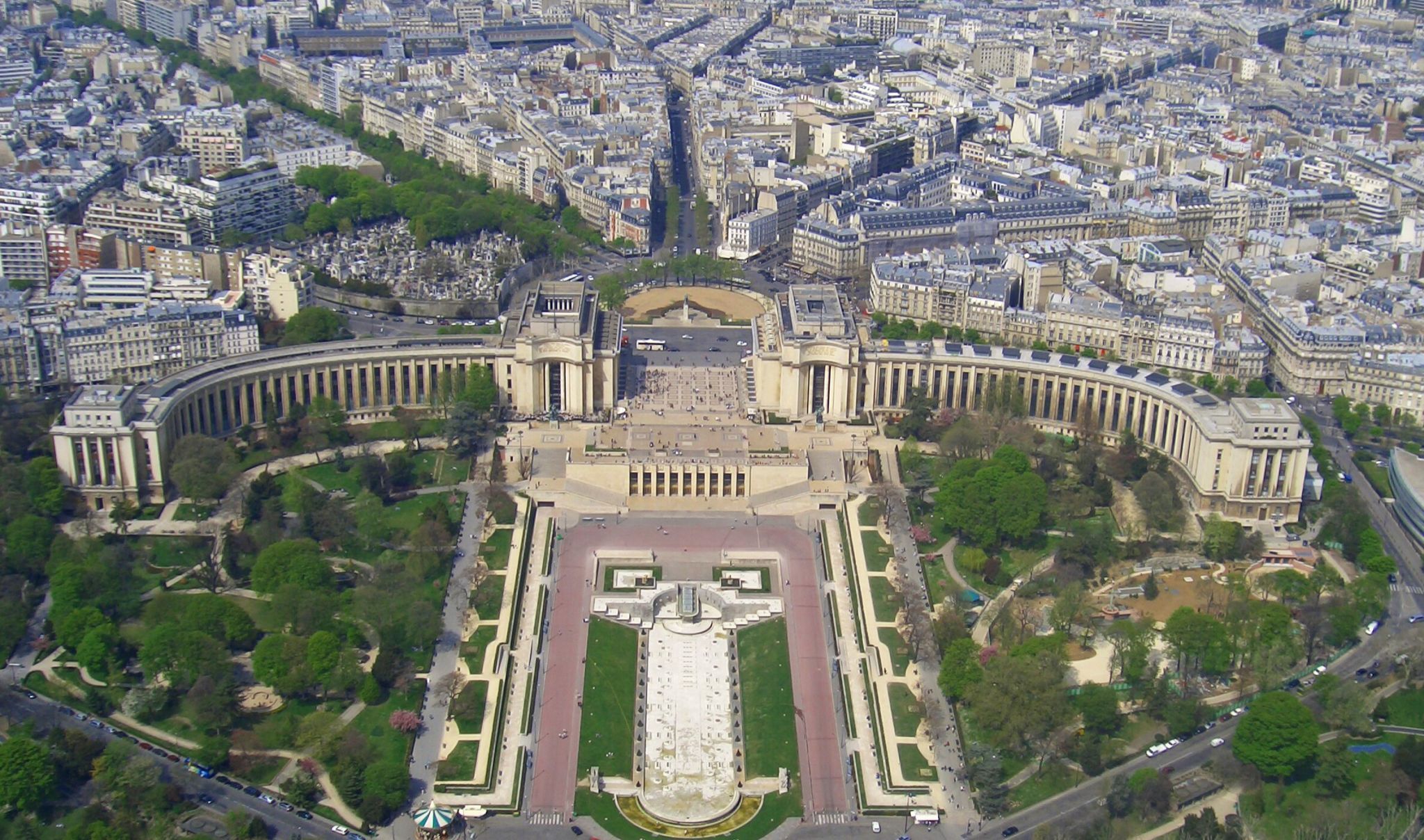 Paris City view from Eiffel tower, France