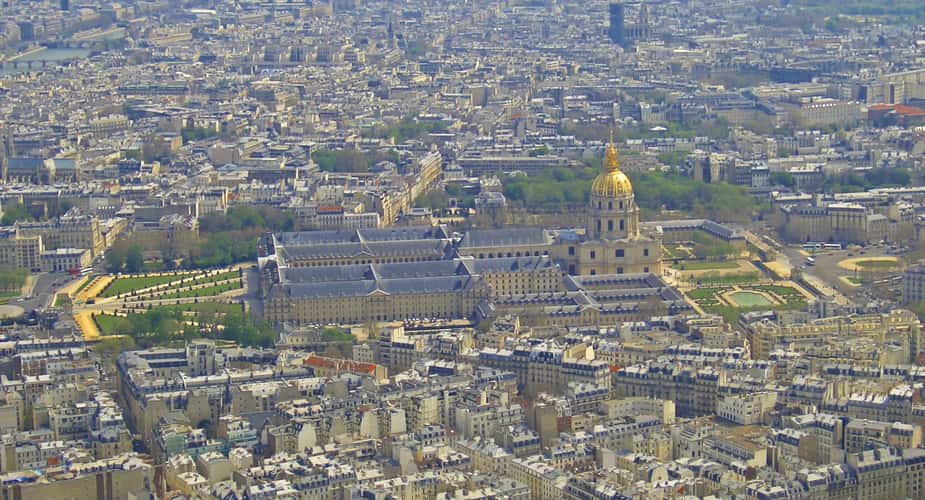 Paris City view from Eiffel tower