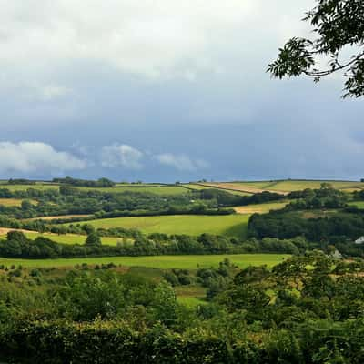 Blick vom Restormel Castle, United Kingdom