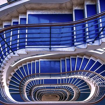 Blue Spiral staircase, Hungary