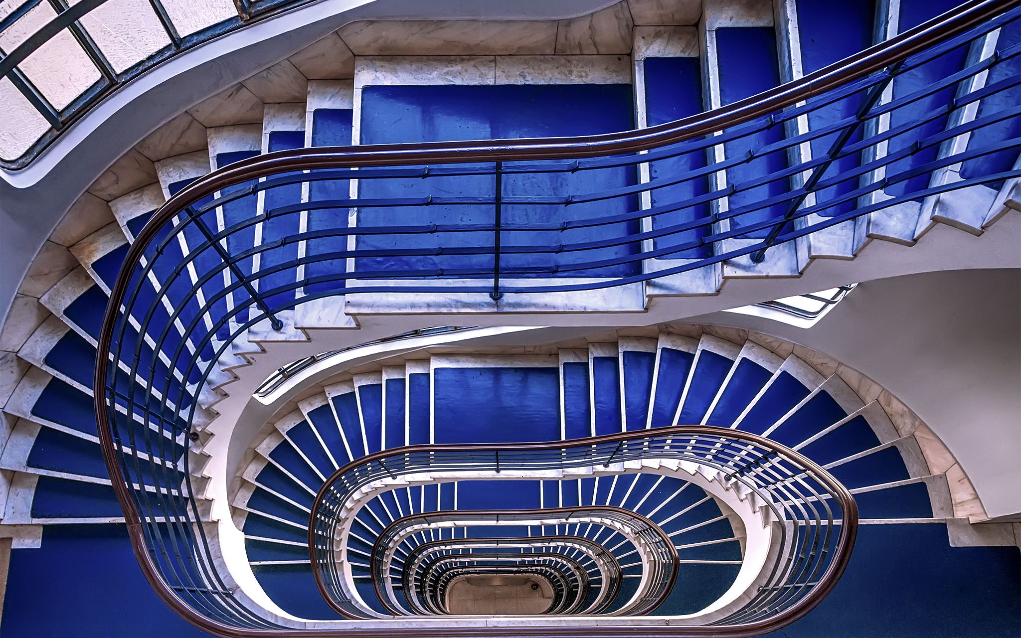 Spiral staircase in Budapest, Hungary