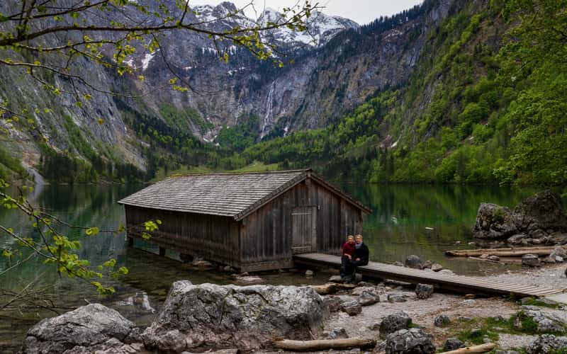 Boathouse at Lake Obersee, Bavaria